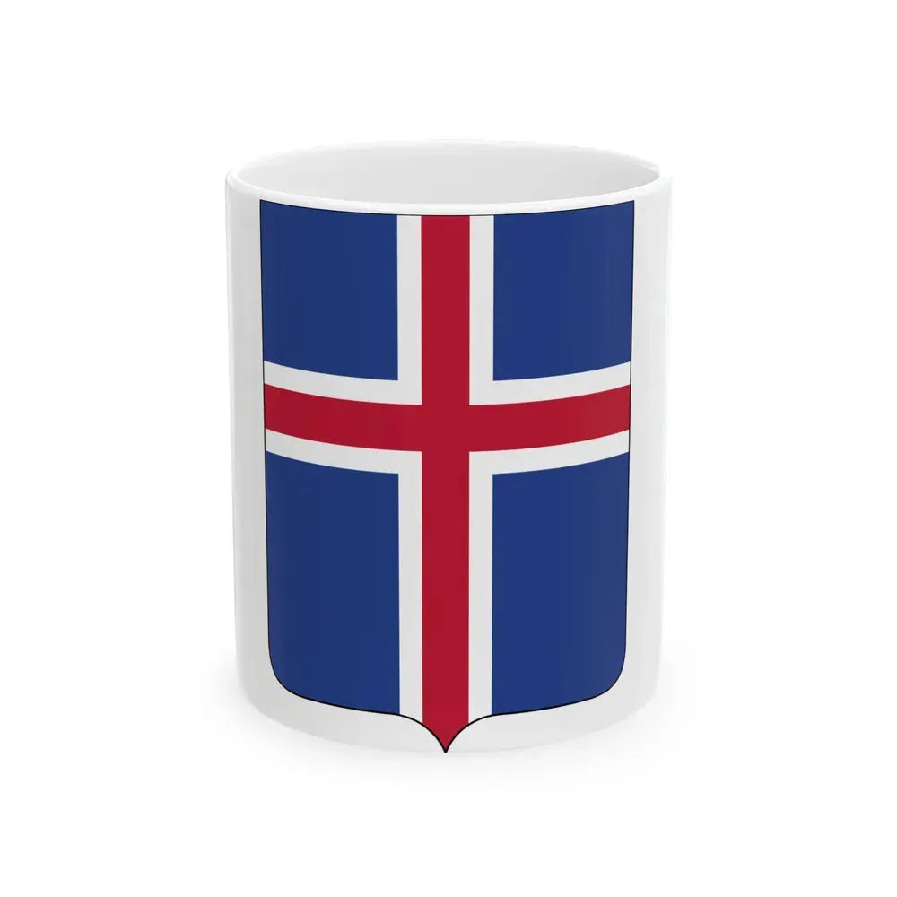 Coat of arms of Iceland 2 - White Coffee Mug 11oz - Go Mug Yourself