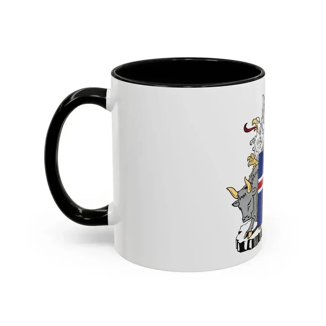 Coat of arms of Iceland - Accent Coffee Mug - Go Mug Yourself