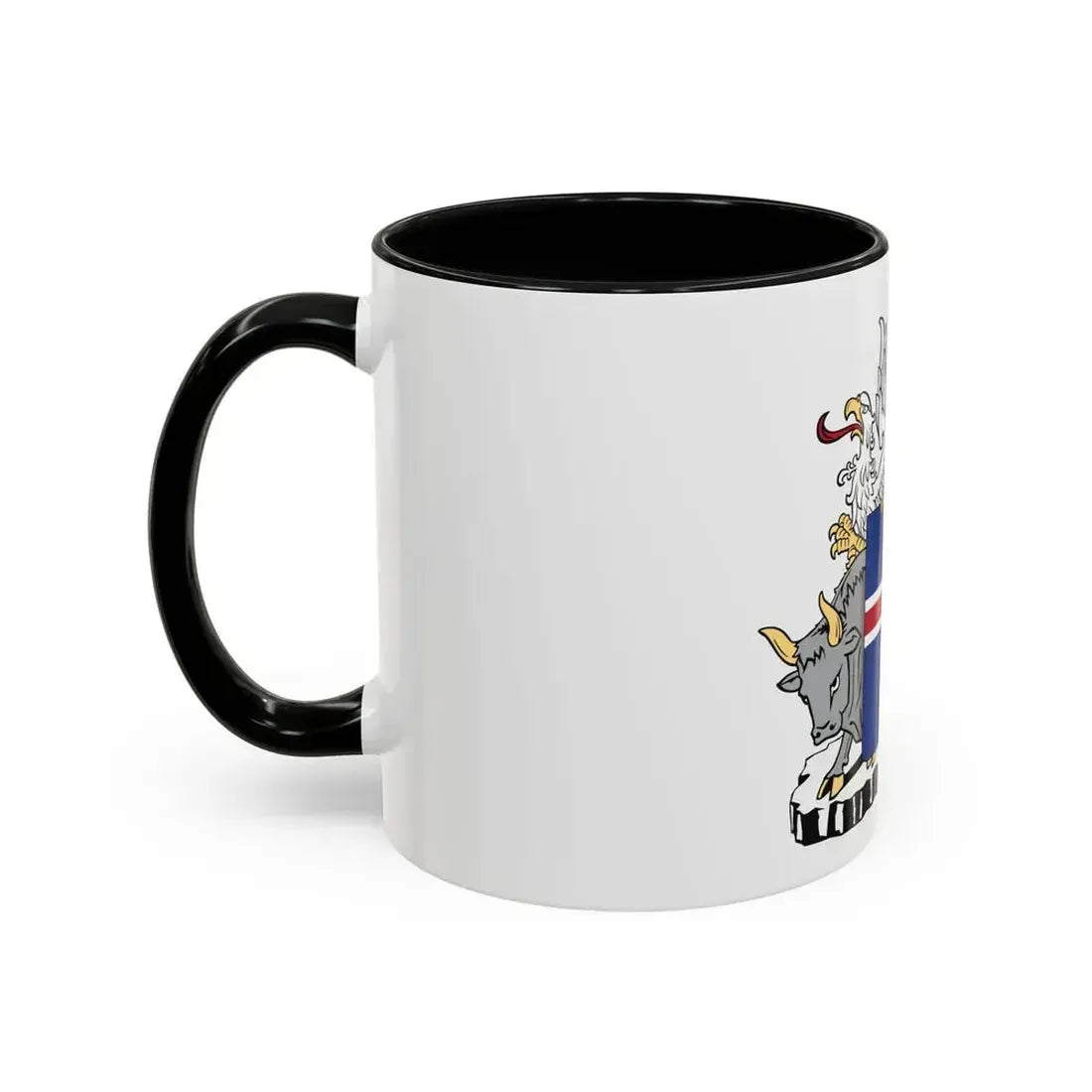 Coat of arms of Iceland - Accent Coffee Mug - Go Mug Yourself