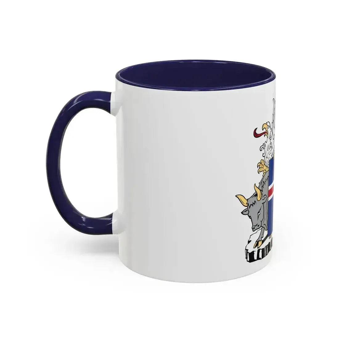 Coat of arms of Iceland - Accent Coffee Mug - Go Mug Yourself