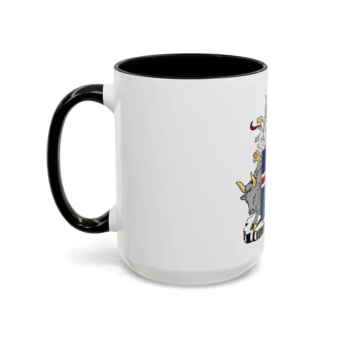Coat of arms of Iceland - Accent Coffee Mug - Go Mug Yourself
