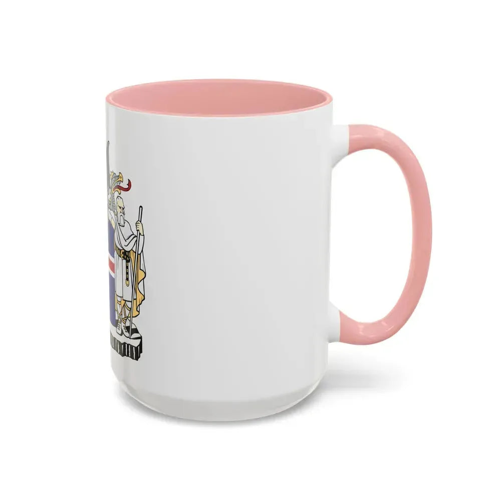 Coat of arms of Iceland - Accent Coffee Mug - Go Mug Yourself