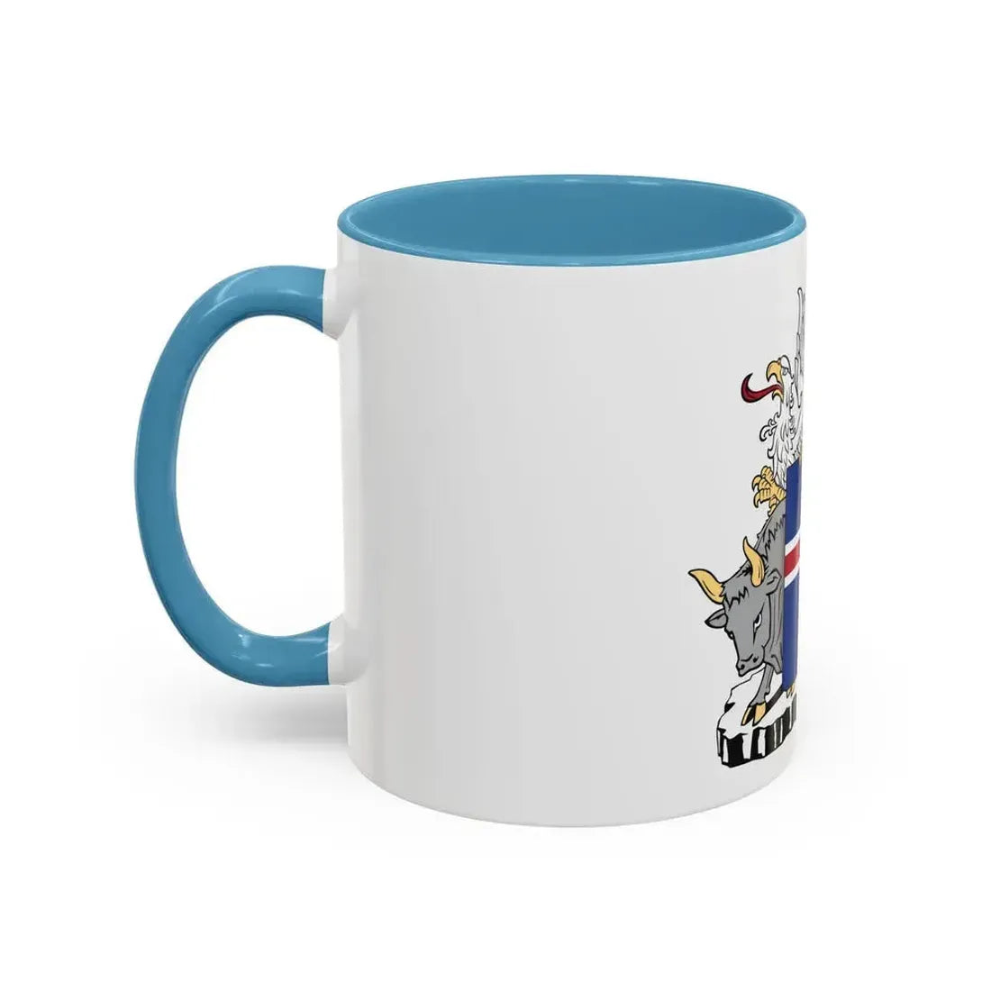 Coat of arms of Iceland - Accent Coffee Mug - Go Mug Yourself