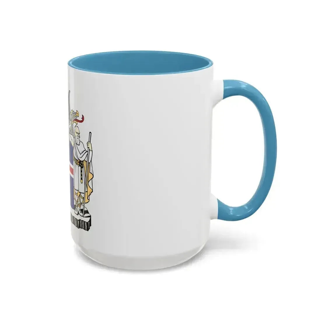 Coat of arms of Iceland - Accent Coffee Mug - Go Mug Yourself