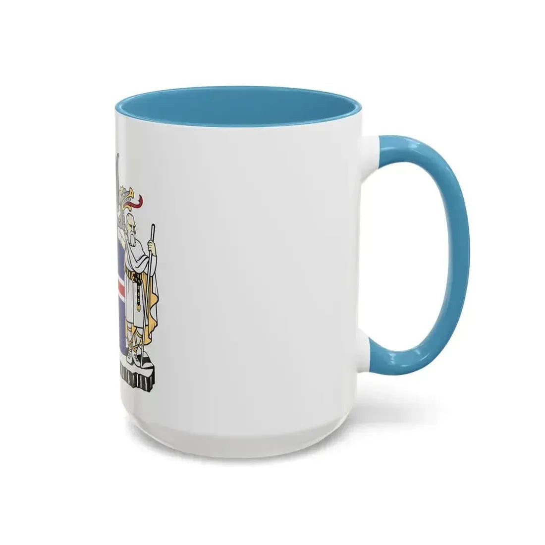 Coat of arms of Iceland - Accent Coffee Mug - Go Mug Yourself