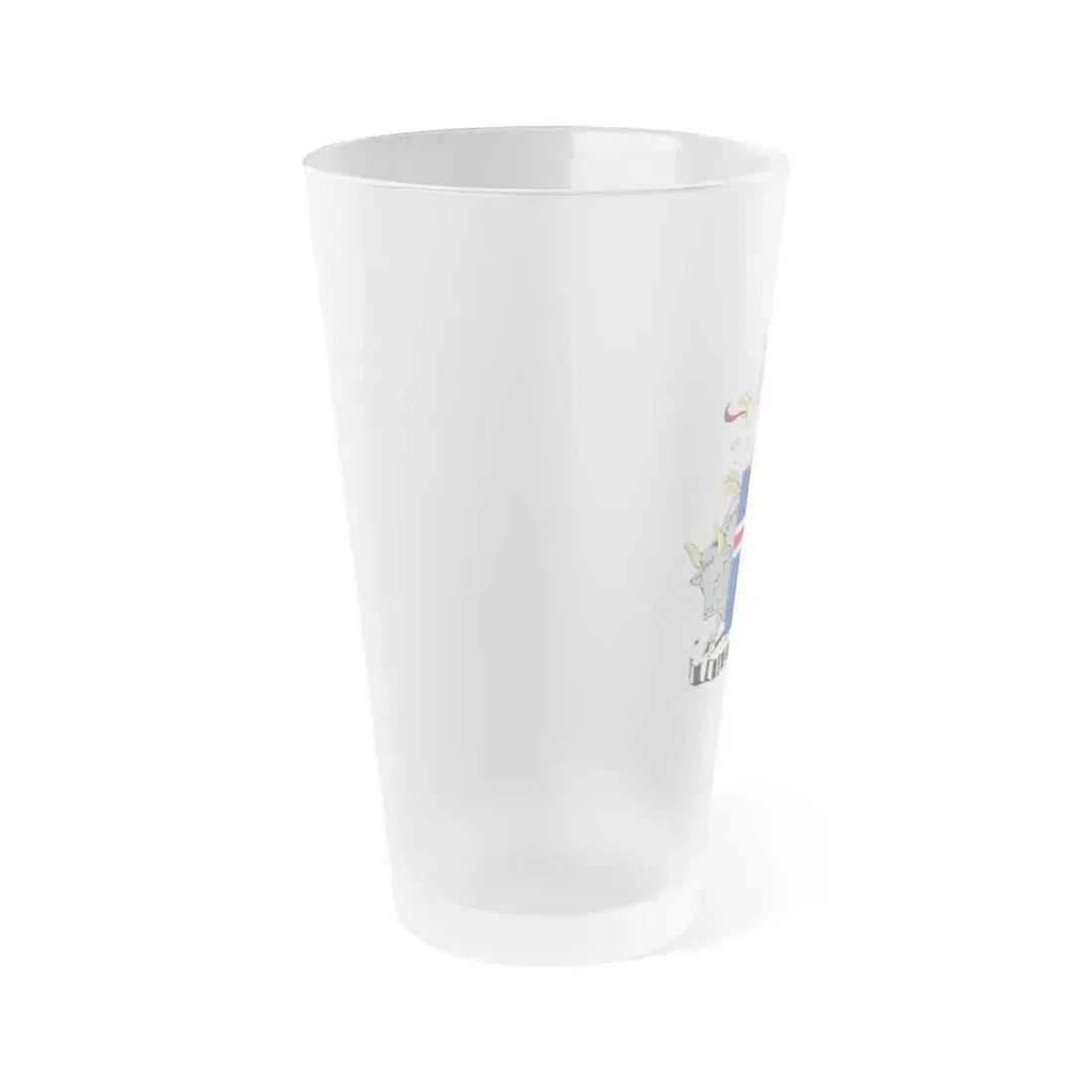 Coat of arms of Iceland - Frosted Pint Glass 16oz - Go Mug Yourself