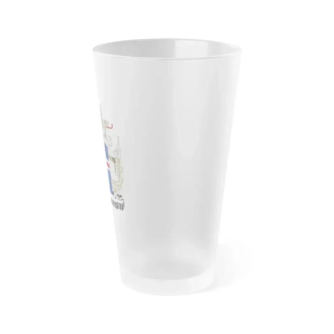 Coat of arms of Iceland - Frosted Pint Glass 16oz - Go Mug Yourself