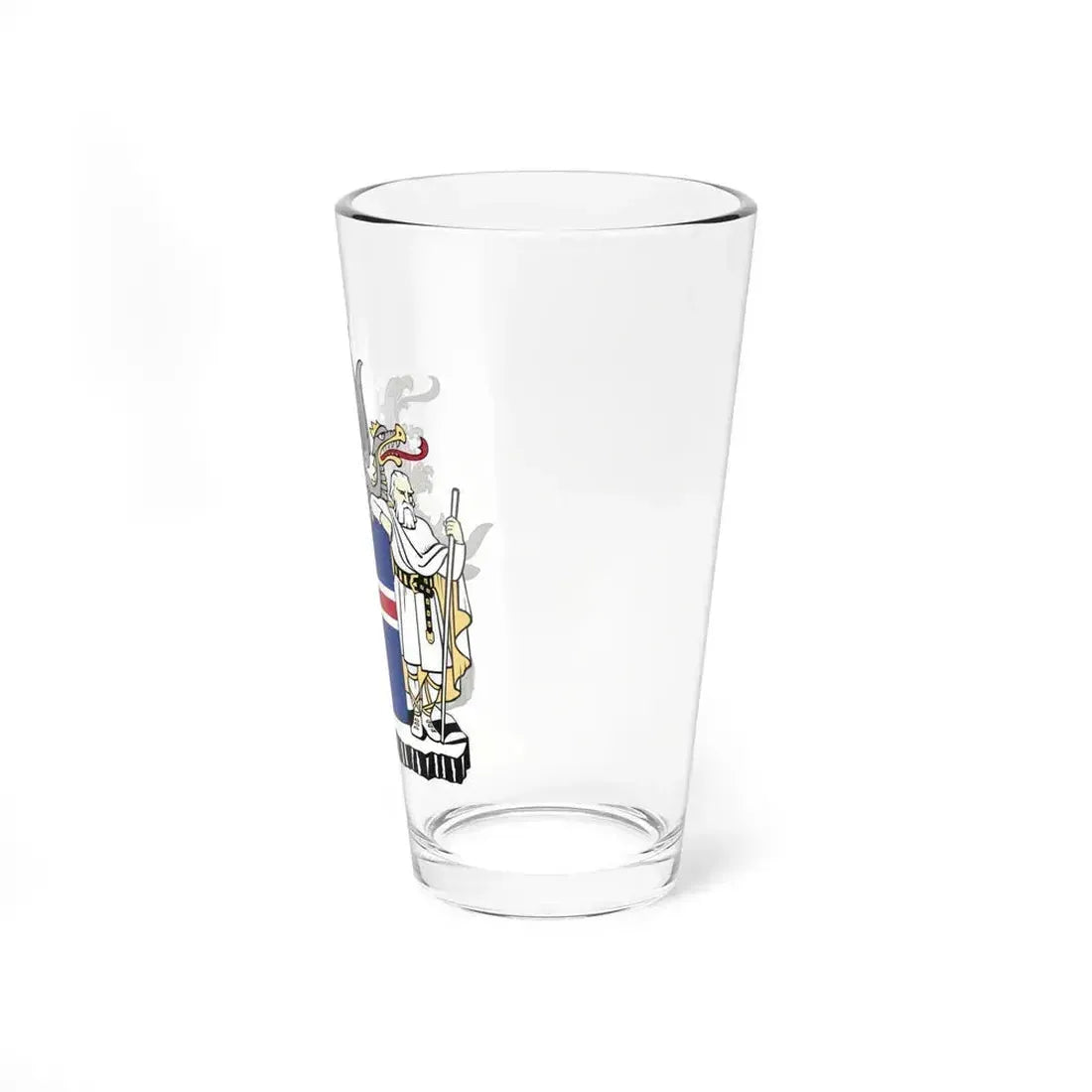 Coat of arms of Iceland - Pint Glass 16oz - Go Mug Yourself
