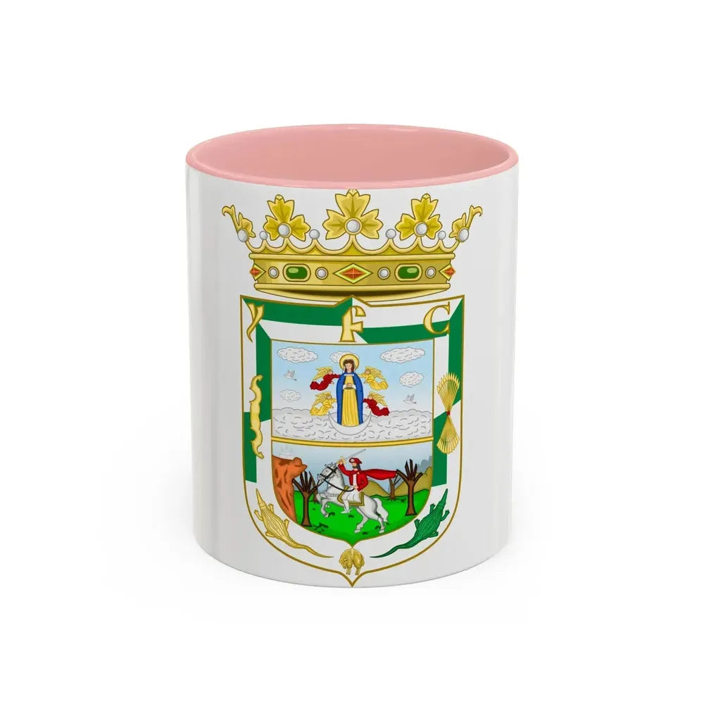 Coat of Arms of Isla Fernandina (Cuba) - Accent Coffee Mug 11oz Pink - Go Mug Yourself