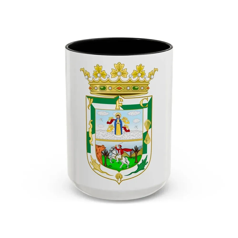 Coat of Arms of Isla Fernandina (Cuba) - Accent Coffee Mug 15oz Black - Go Mug Yourself