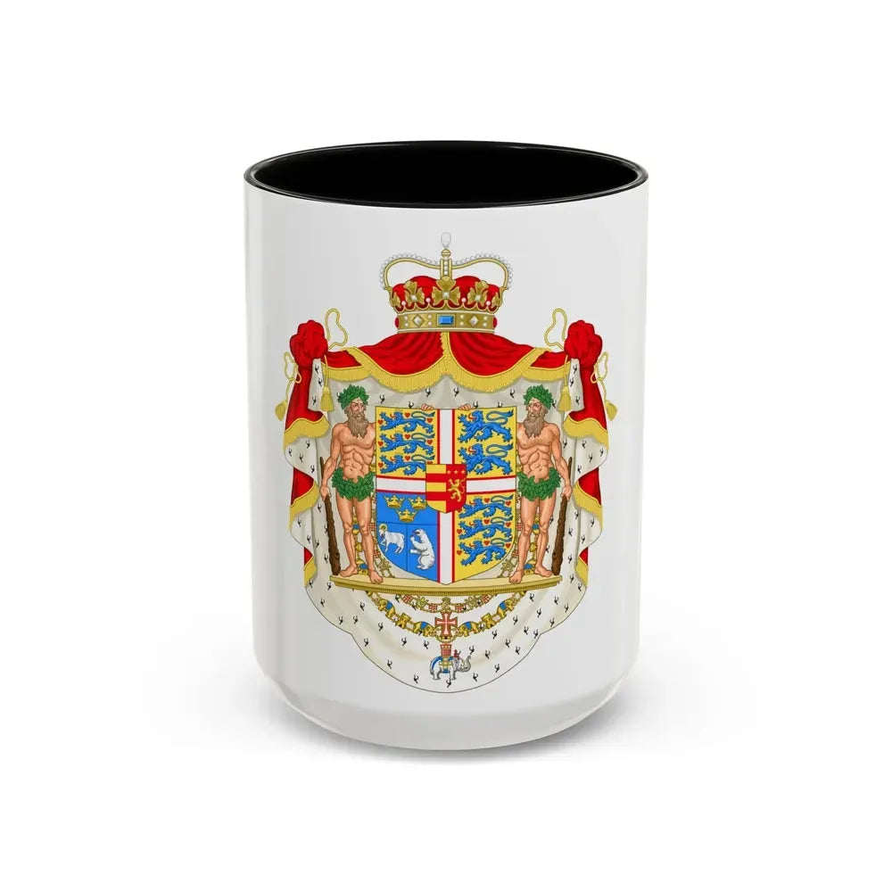 Coat of arms of Joachim, Prince of Denmark - Accent Coffee Mug 15oz Black - Go Mug Yourself