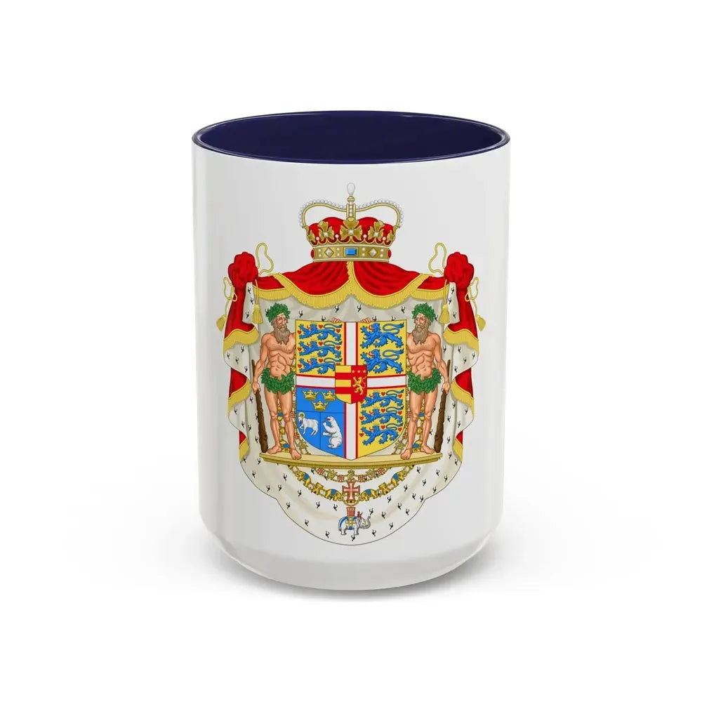 Coat of arms of Joachim, Prince of Denmark - Accent Coffee Mug 15oz Navy - Go Mug Yourself