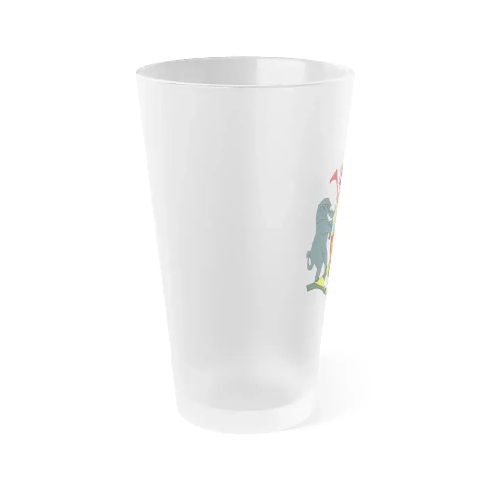 Coat of arms of KaNgwane - Frosted Pint Glass 16oz - Go Mug Yourself
