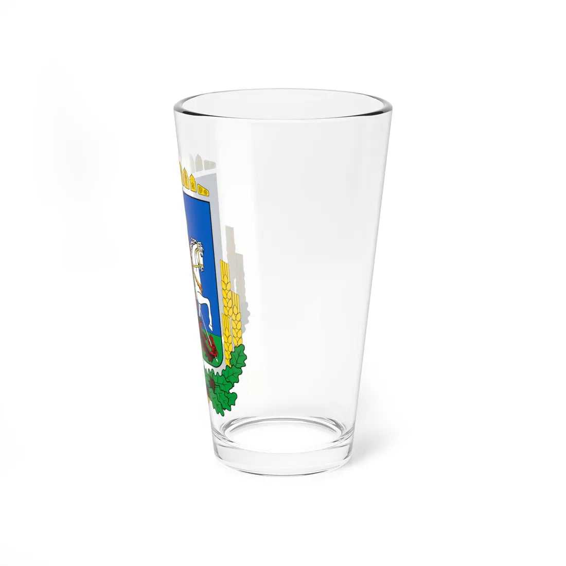 Coat of Arms of Kiev Oblast (Ukraine) (Coat of Arms) Pint Glass 16oz - Go Mug Yourself