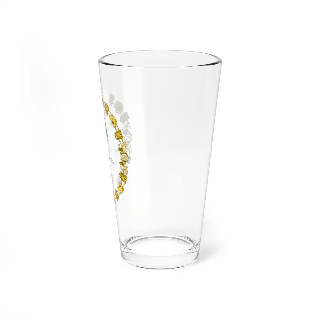 Coat of arms of King Jálid of Saudi Arabia Order of Charles III (Saudi Arabia) (Coat of Arms) Pint Glass 16oz - Go Mug Yourself