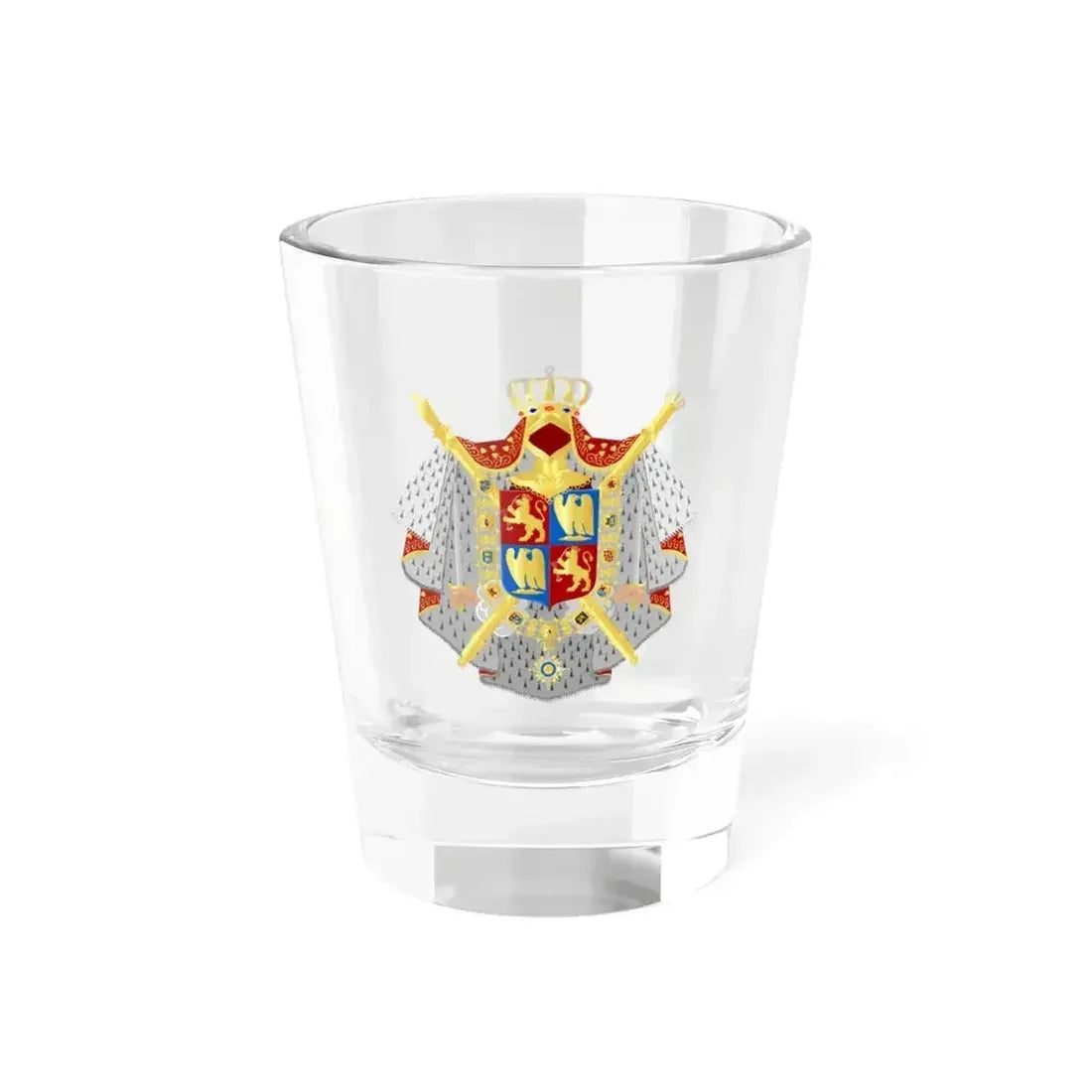 Coat of arms of kingdom Holland King Lodewijk 1808 - Shot Glass 1.5oz 1.5oz - Go Mug Yourself