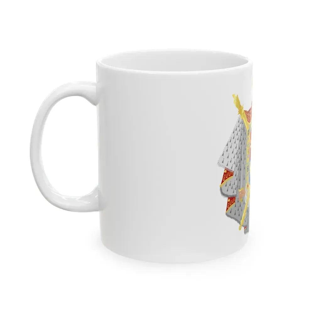 Coat of arms of kingdom Holland King Lodewijk 1808 - White Coffee Mug - Go Mug Yourself
