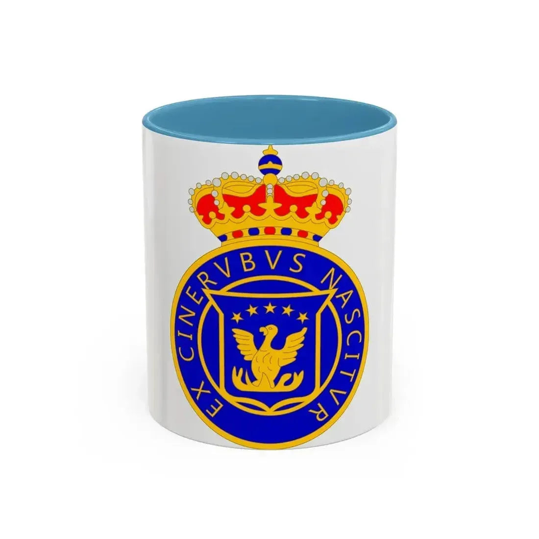 Coat of arms of Kingdom of Haiti - Accent Coffee Mug 11oz Light Blue - Go Mug Yourself