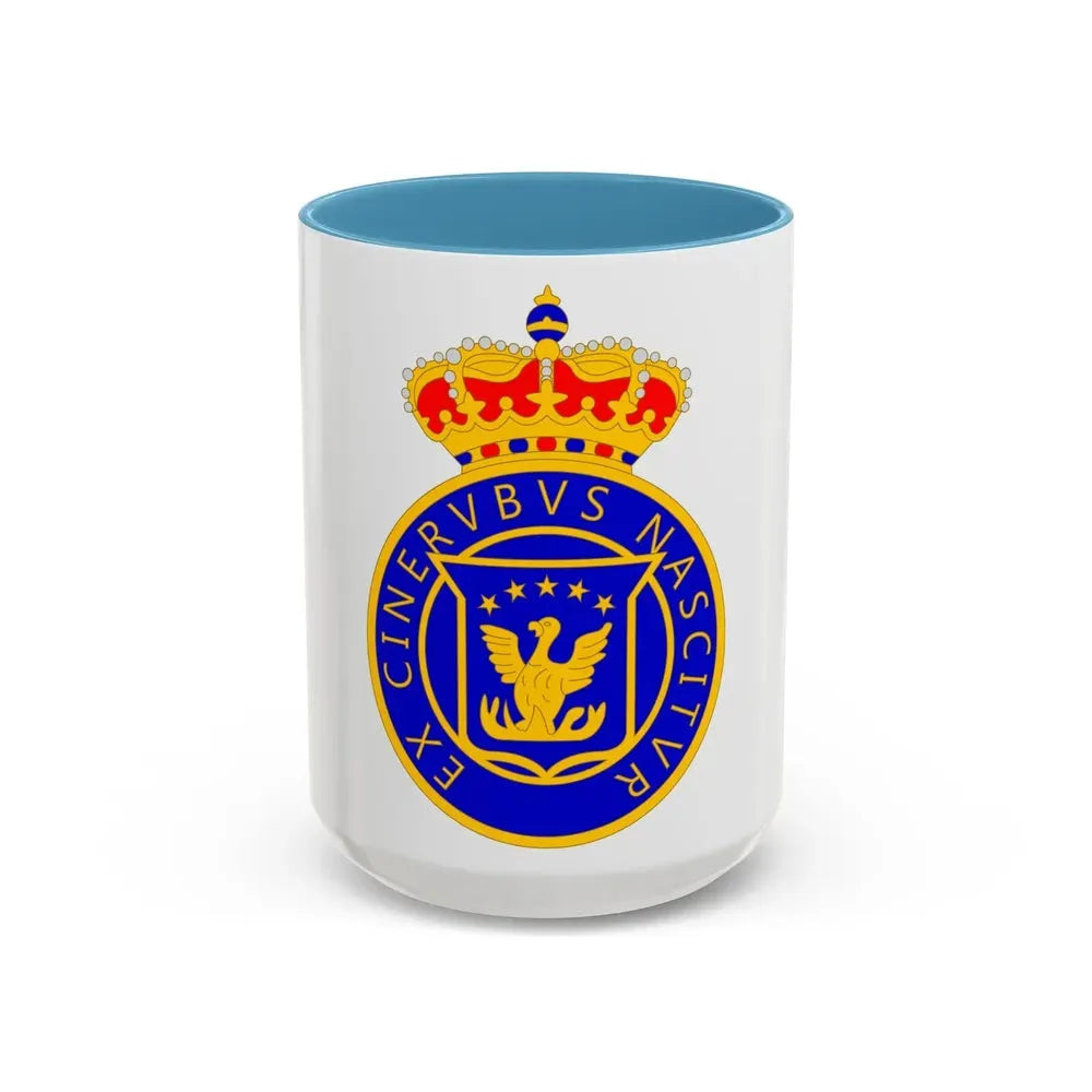 Coat of arms of Kingdom of Haiti - Accent Coffee Mug 15oz Light Blue - Go Mug Yourself