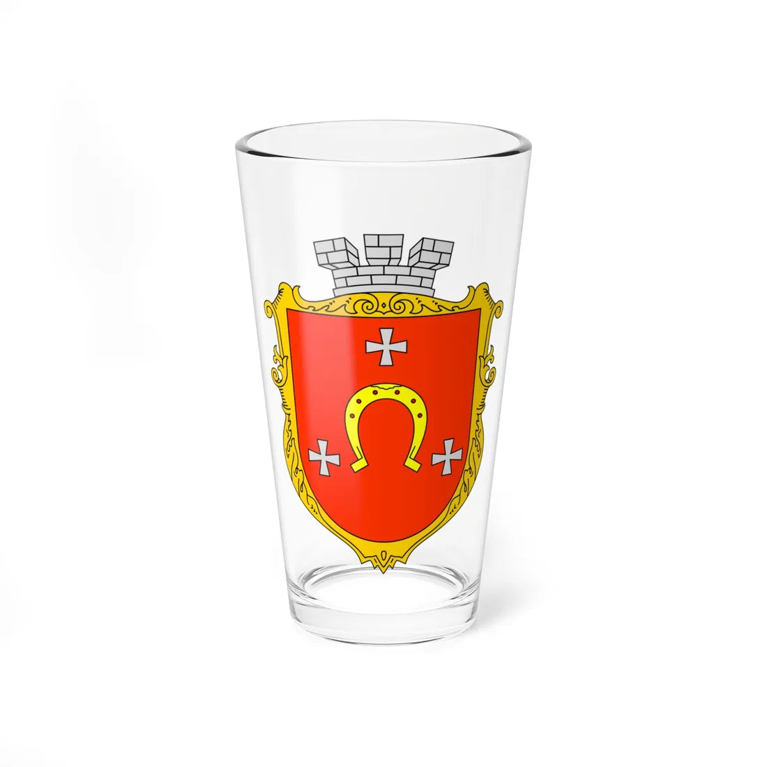 Coat of Arms of Kovel (Ukraine) (Coat of Arms) Pint Glass 16oz - Go Mug Yourself