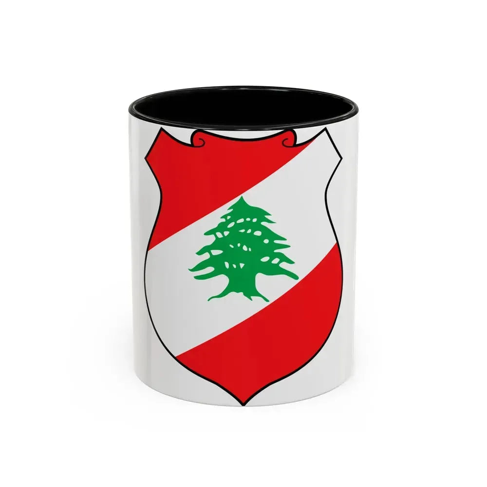 Coat of arms of Lebanon - Accent Coffee Mug 11oz Black - Go Mug Yourself