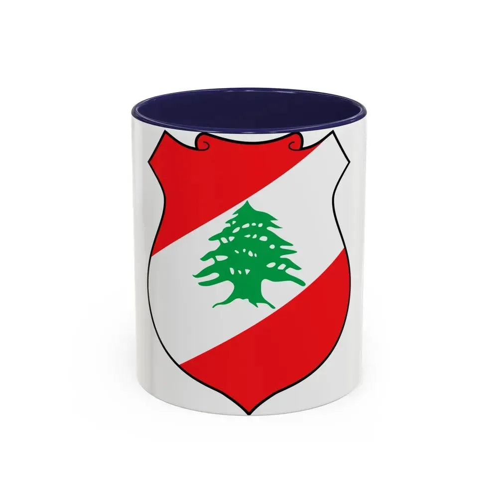 Coat of arms of Lebanon - Accent Coffee Mug 11oz Navy - Go Mug Yourself
