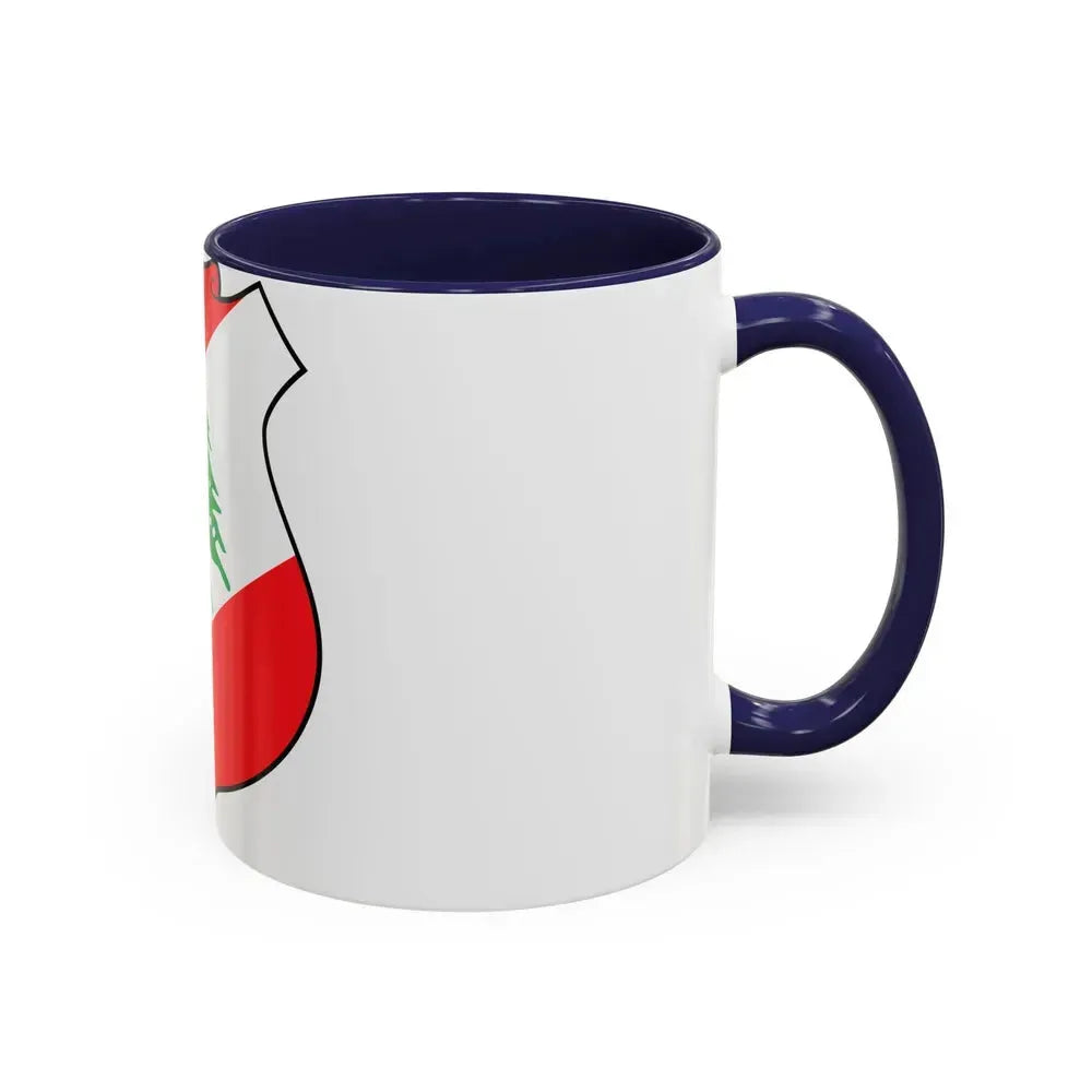Coat of arms of Lebanon - Accent Coffee Mug - Go Mug Yourself