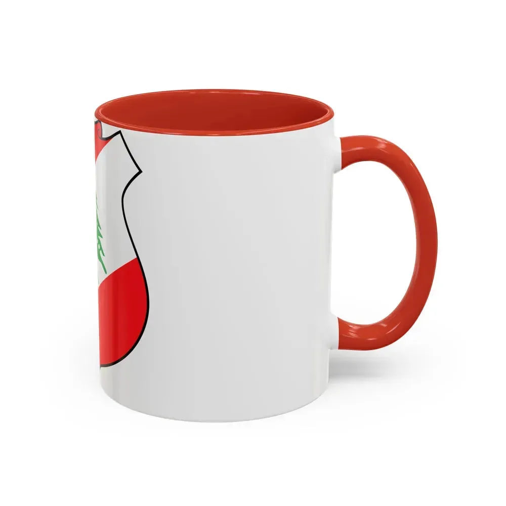 Coat of arms of Lebanon - Accent Coffee Mug - Go Mug Yourself