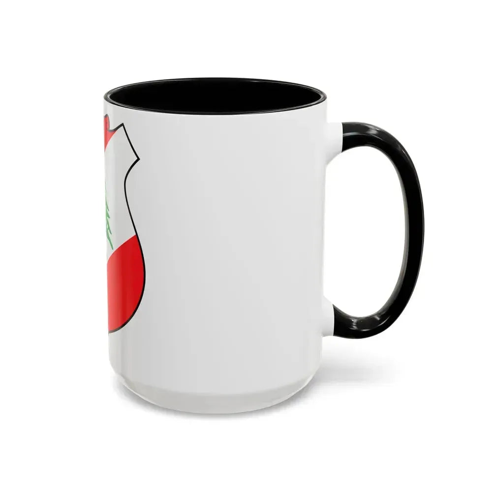 Coat of arms of Lebanon - Accent Coffee Mug - Go Mug Yourself