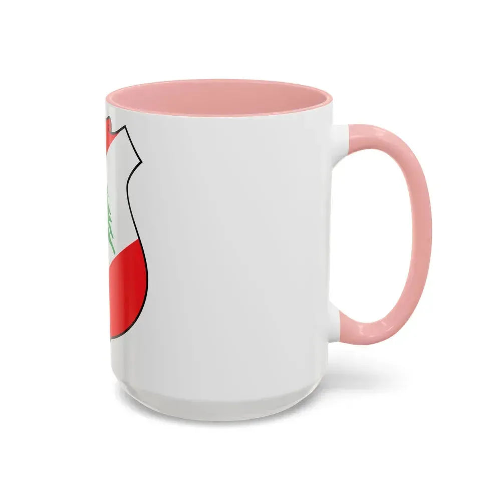 Coat of arms of Lebanon - Accent Coffee Mug - Go Mug Yourself