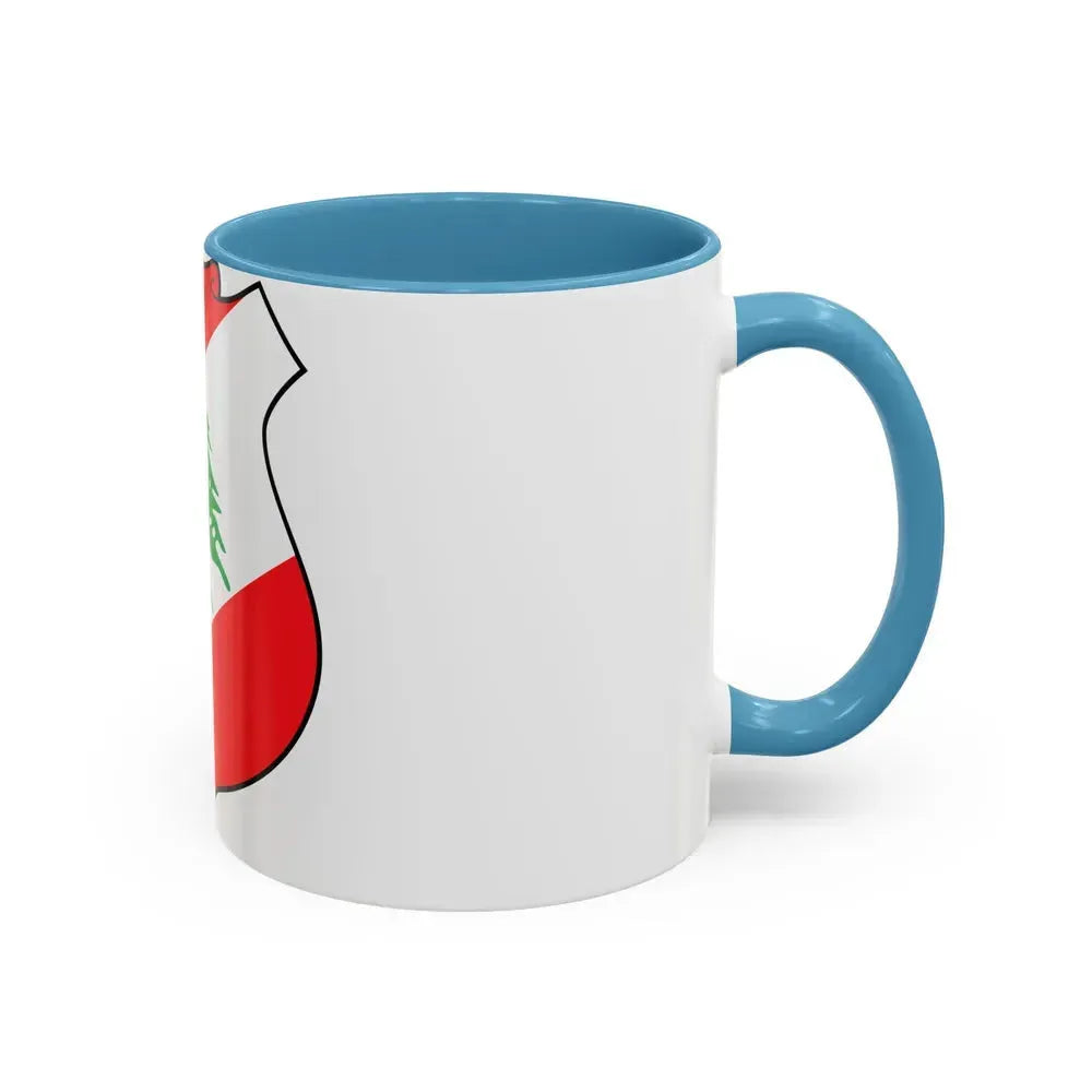 Coat of arms of Lebanon - Accent Coffee Mug - Go Mug Yourself
