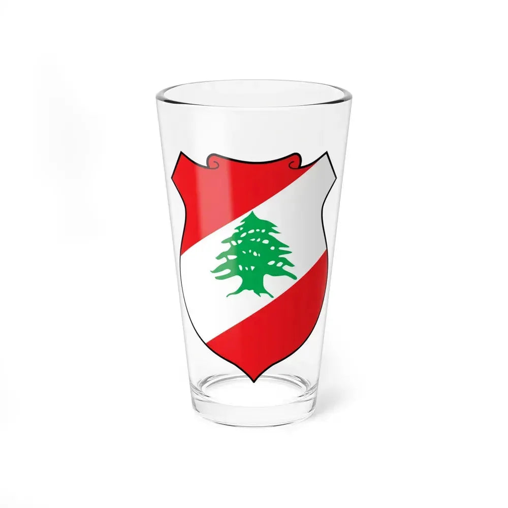 Coat of arms of Lebanon - Pint Glass 16oz 16oz - Go Mug Yourself