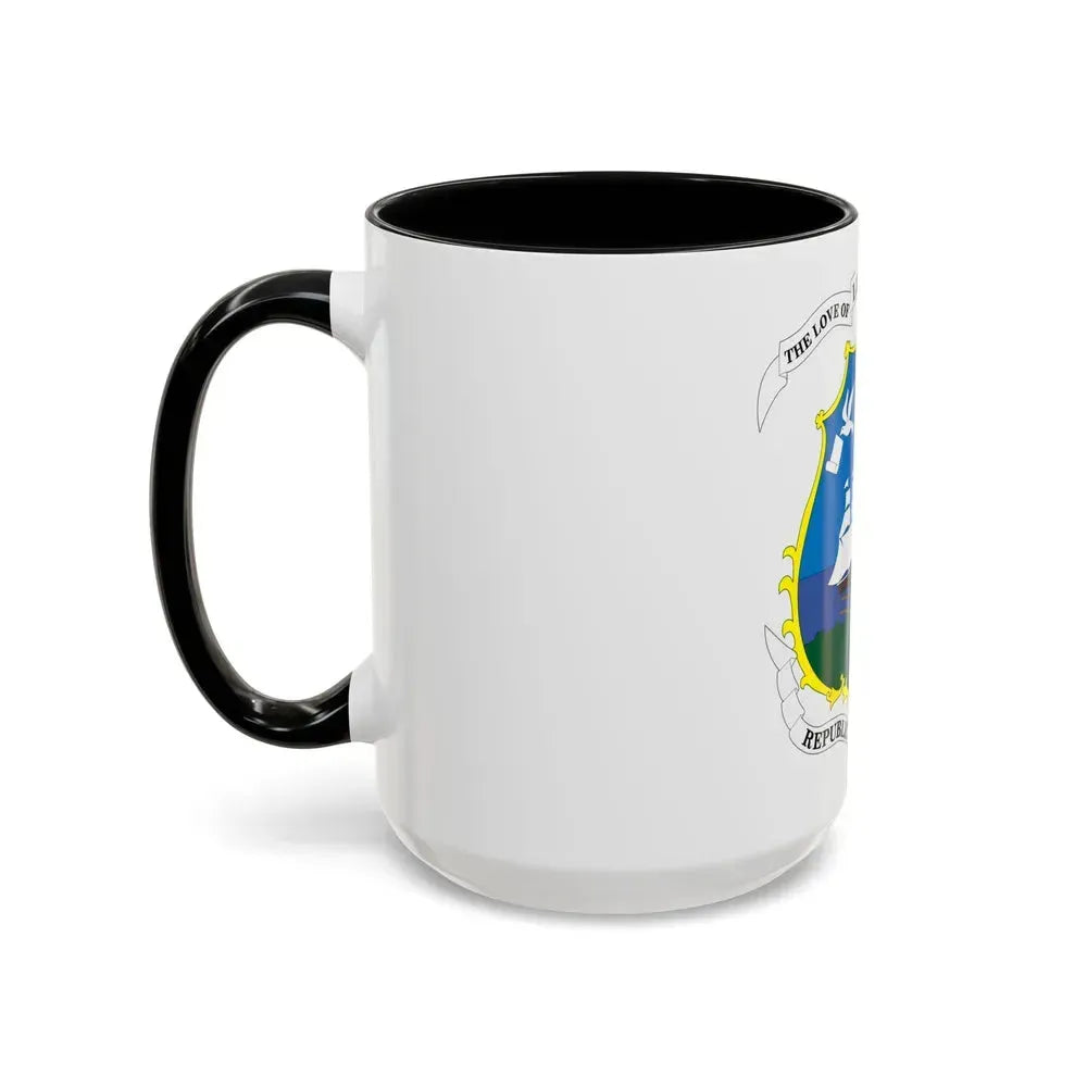 Coat of arms of Liberia - Accent Coffee Mug - Go Mug Yourself