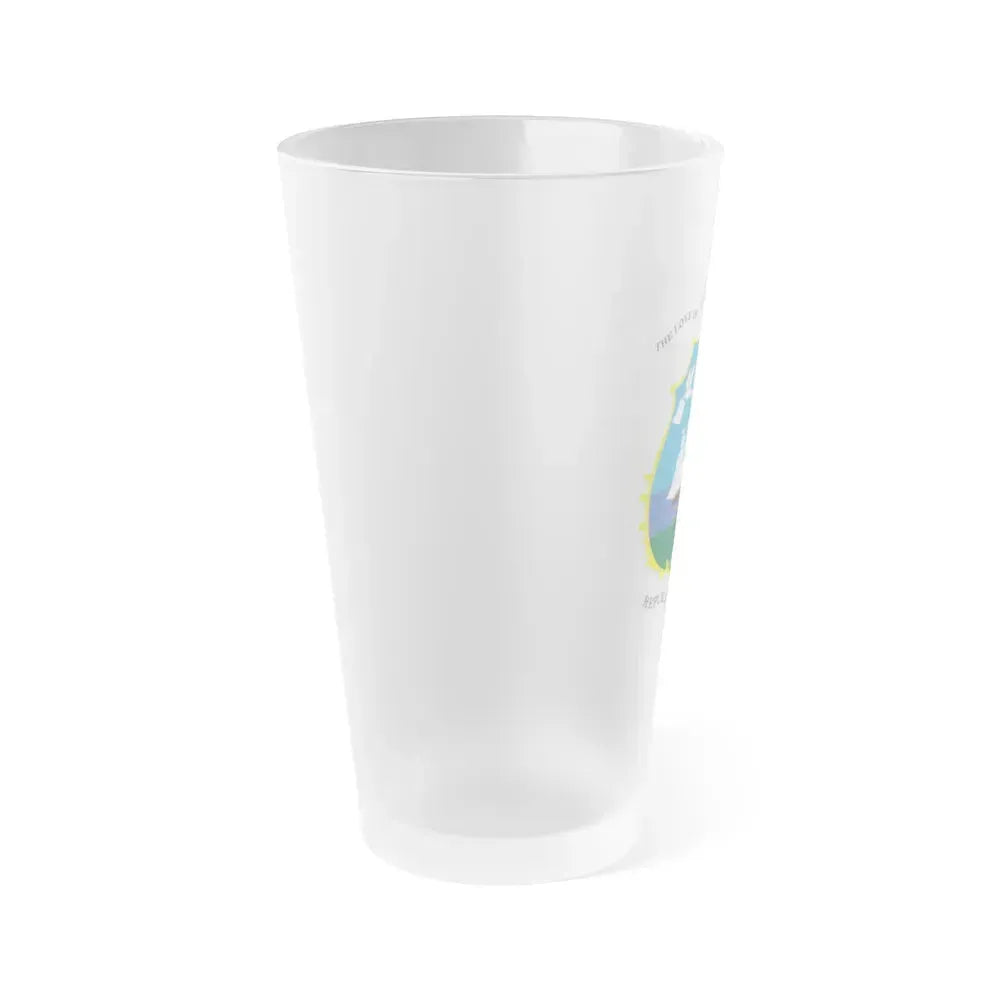 Coat of arms of Liberia - Frosted Pint Glass 16oz - Go Mug Yourself