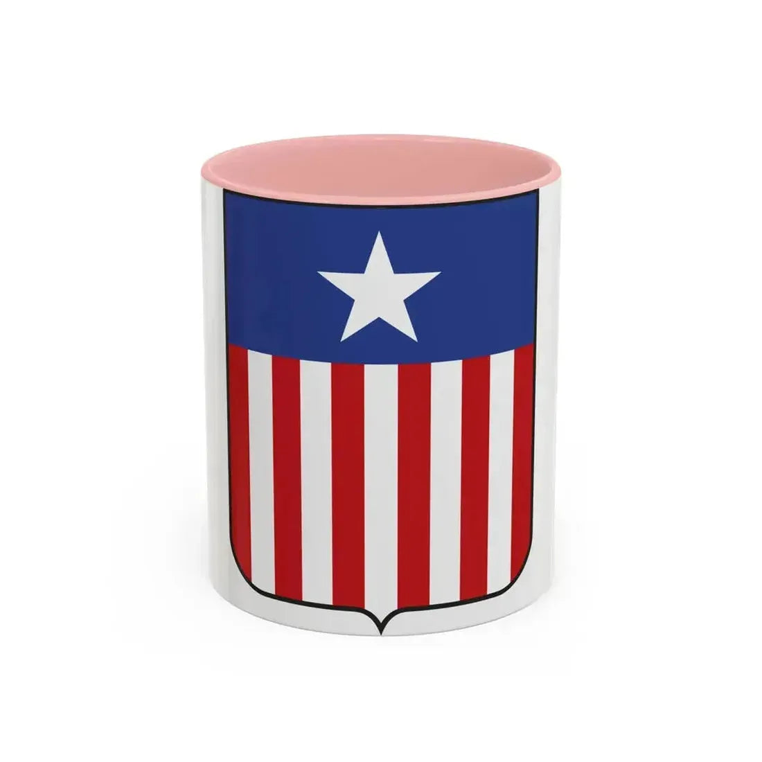 Coat of arms of Liberia in 1889 - Accent Coffee Mug 11oz Pink - Go Mug Yourself