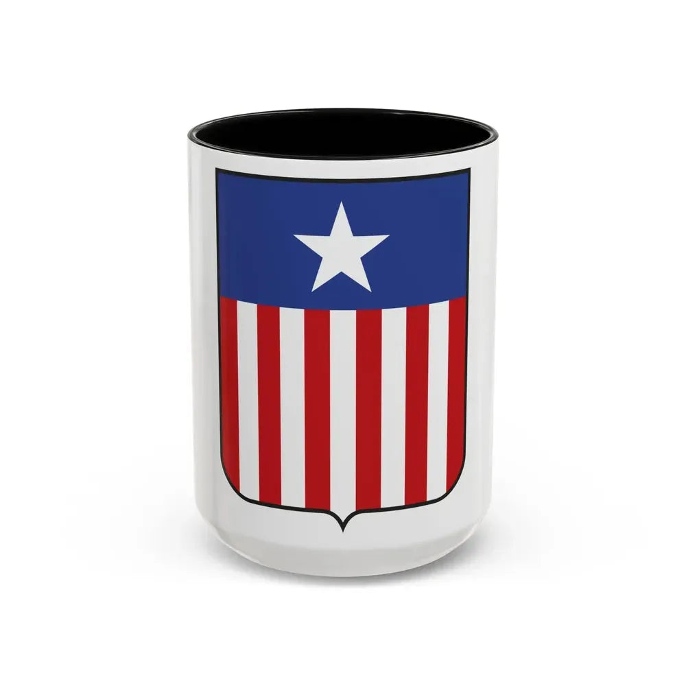 Coat of arms of Liberia in 1889 - Accent Coffee Mug 15oz Black - Go Mug Yourself