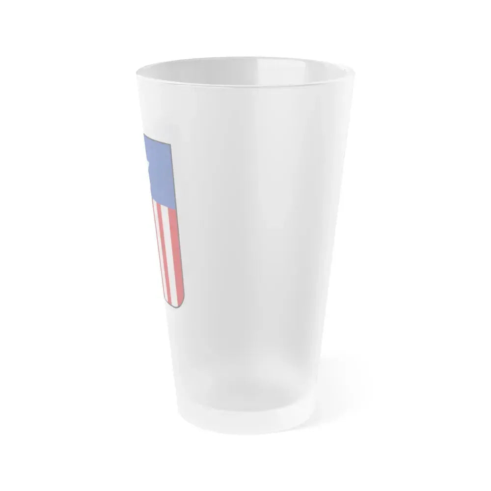 Coat of arms of Liberia in 1889 - Frosted Pint Glass 16oz - Go Mug Yourself