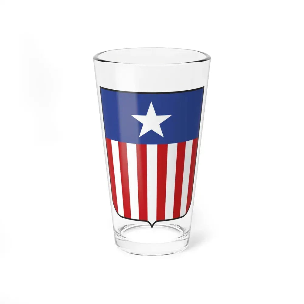 Coat of arms of Liberia in 1889 - Pint Glass 16oz 16oz - Go Mug Yourself