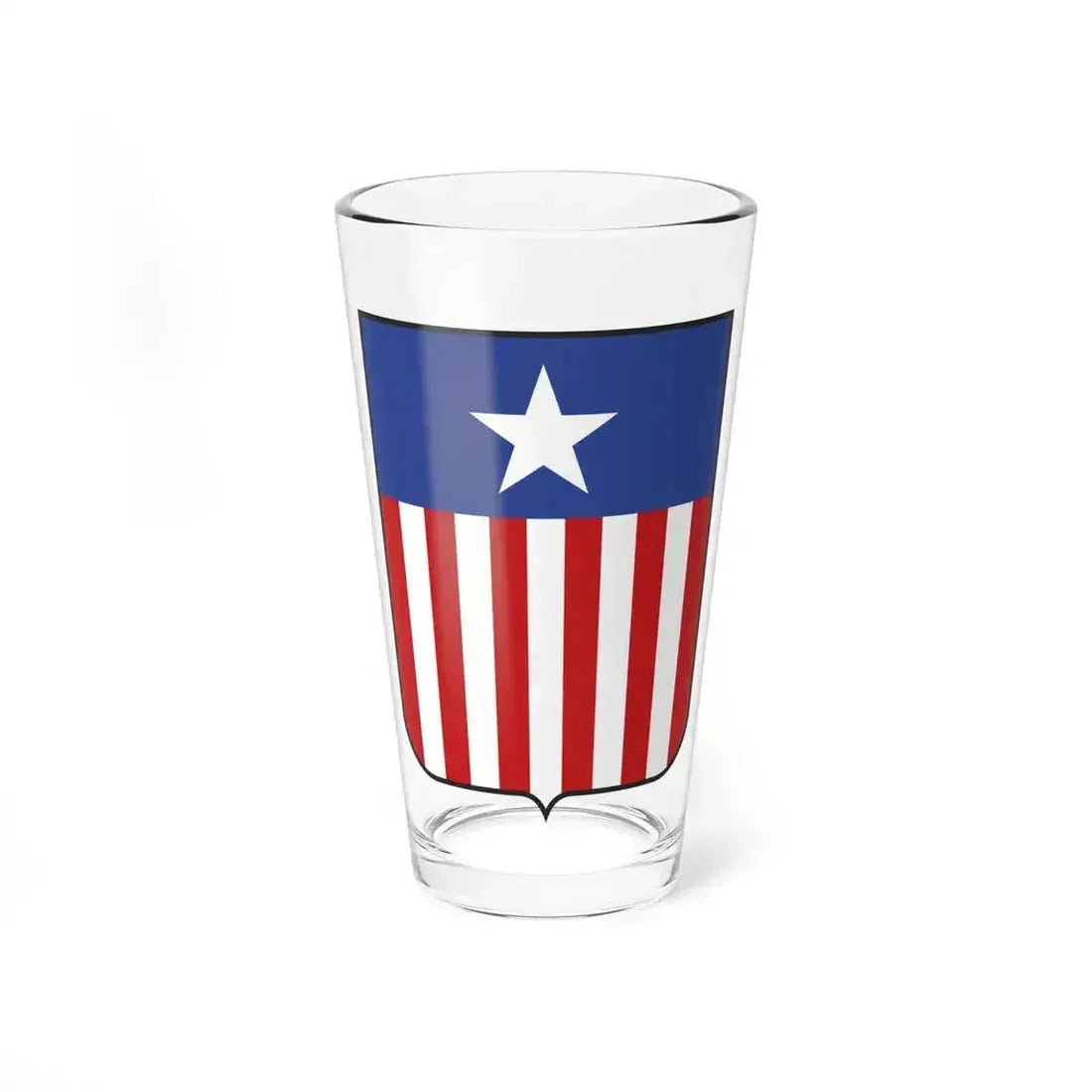 Coat of arms of Liberia in 1889 - Pint Glass 16oz 16oz - Go Mug Yourself