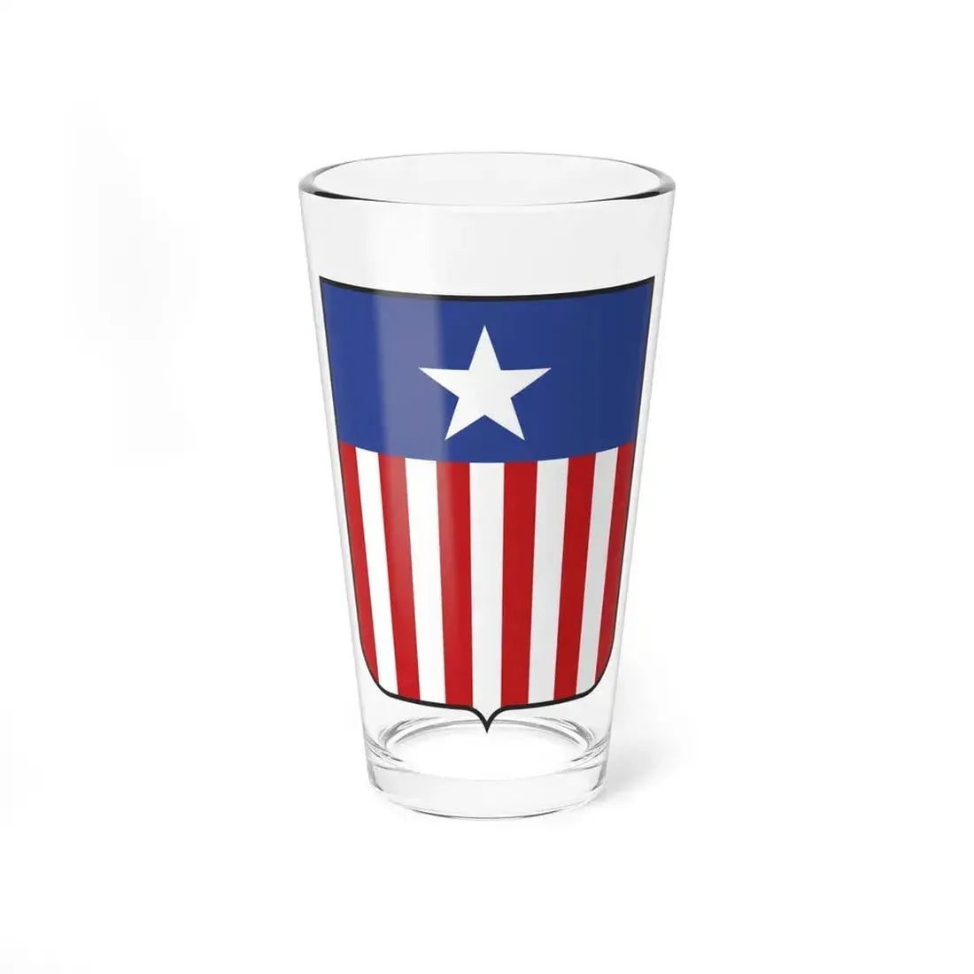 Coat of arms of Liberia in 1889 - Pint Glass 16oz 16oz - Go Mug Yourself