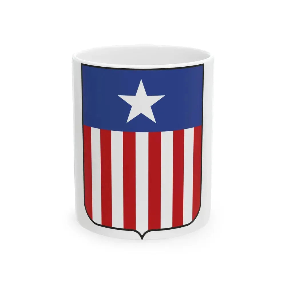 Coat of arms of Liberia in 1889 - White Coffee Mug 11oz - Go Mug Yourself