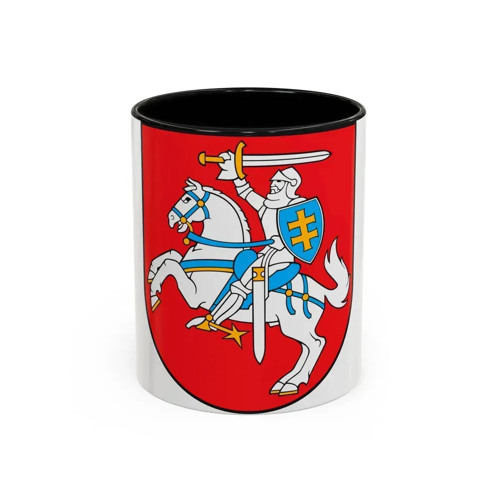 Coat of arms of Lithuania - Accent Coffee Mug 11oz Black - Go Mug Yourself