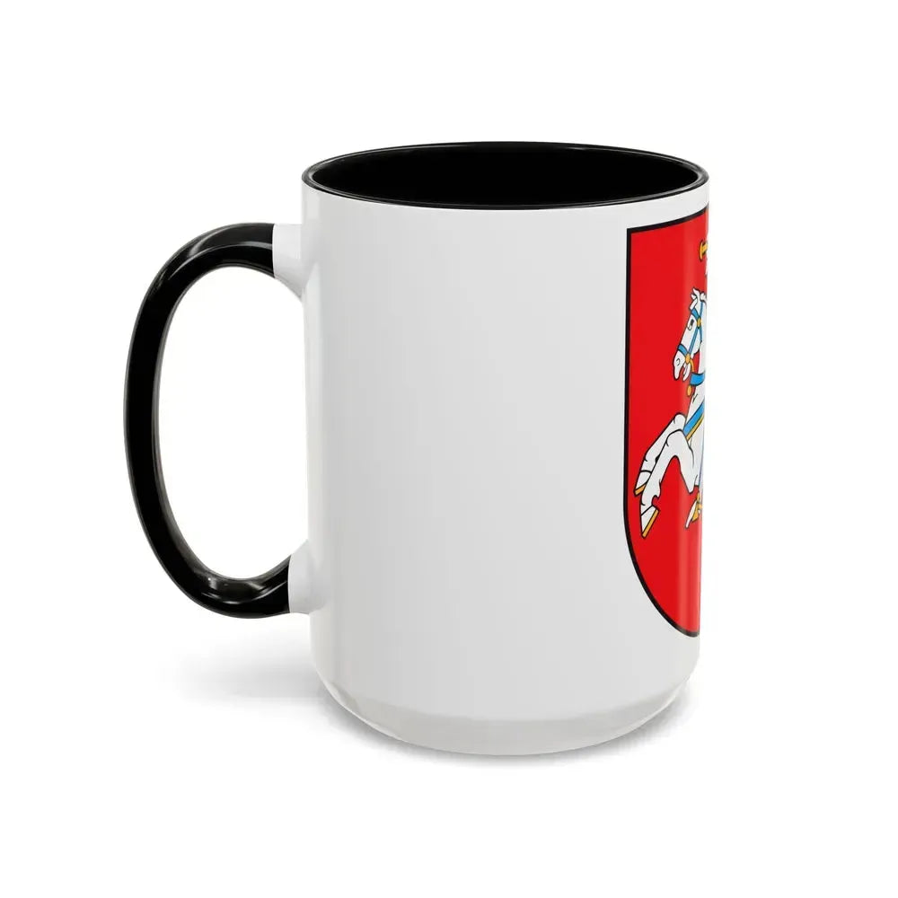 Coat of arms of Lithuania - Accent Coffee Mug - Go Mug Yourself