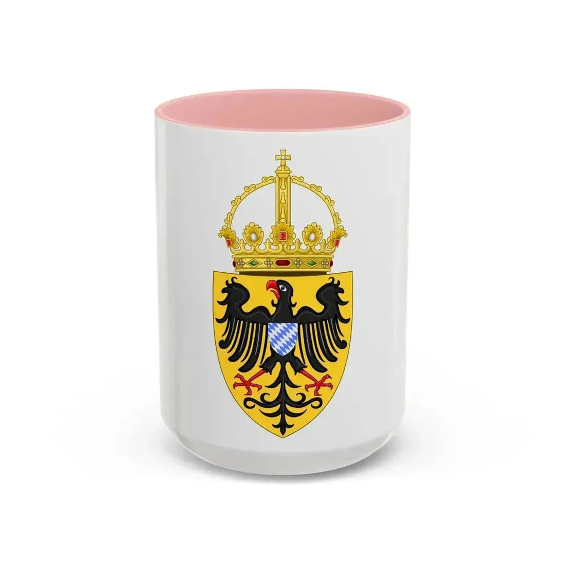 Coat of arms of Louis IV, Holy Roman Emperor - Accent Coffee Mug 15oz Pink - Go Mug Yourself