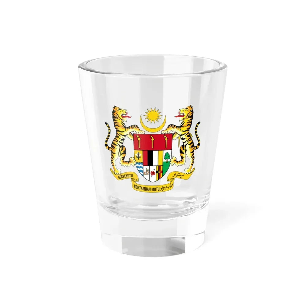Coat of arms of Malaysia (1965-1973) - Shot Glass 1.5oz 1.5oz - Go Mug Yourself