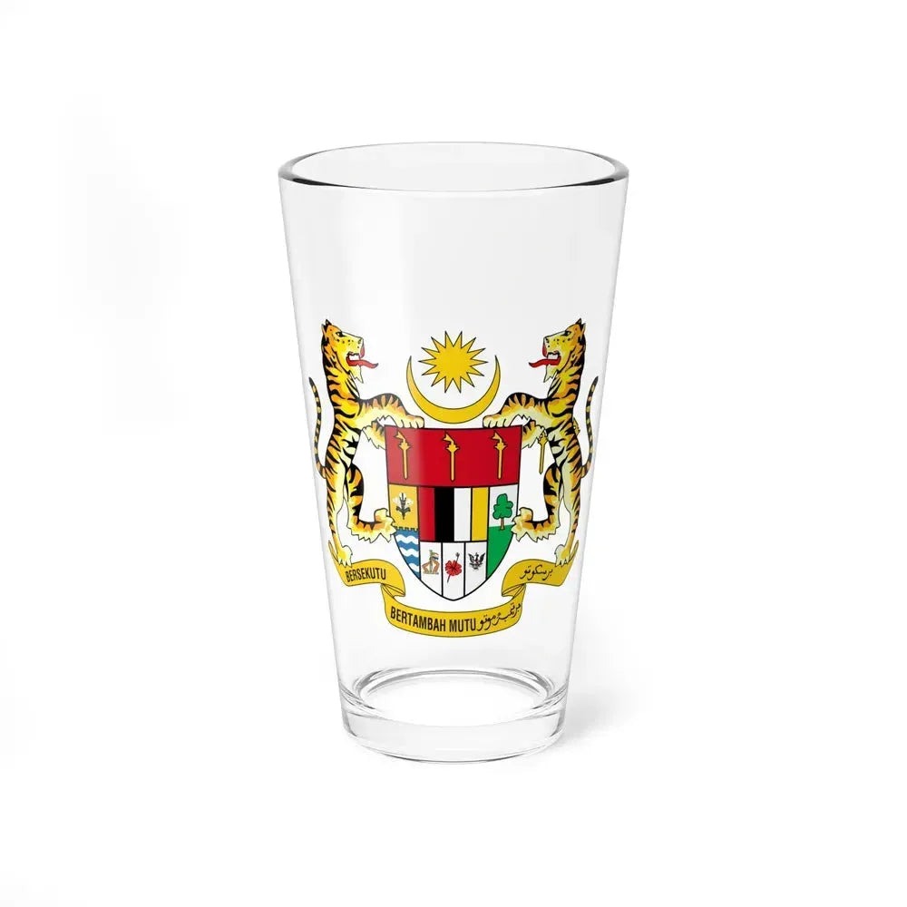 Coat of arms of Malaysia (1973-1982) - Pint Glass 16oz 16oz - Go Mug Yourself