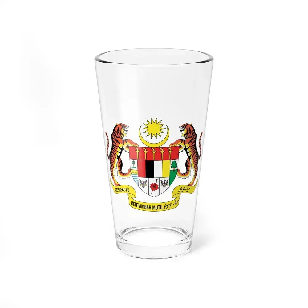 Coat of arms of Malaysia (1982-1988) - Pint Glass 16oz 16oz - Go Mug Yourself