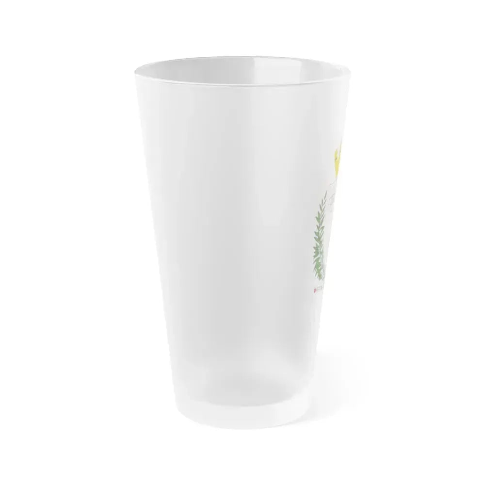 Coat of arms of Malta - Frosted Pint Glass 16oz - Go Mug Yourself