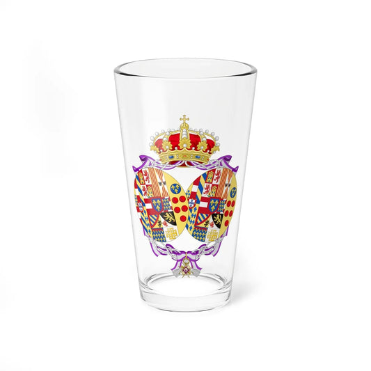 Coat of Arms of Maria Antonietta Countess of Caserta (Italy) (Coat of Arms) Pint Glass 16oz 16oz - Go Mug Yourself