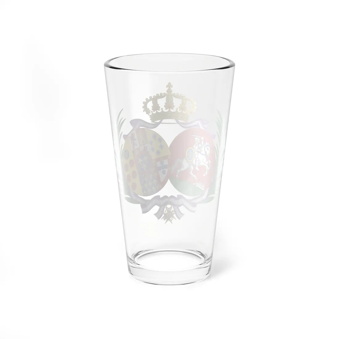 Coat of Arms of Maria de los Dolores Princess Czartoryski and Bourbon (Italy) (Coat of Arms) Pint Glass 16oz - Go Mug Yourself